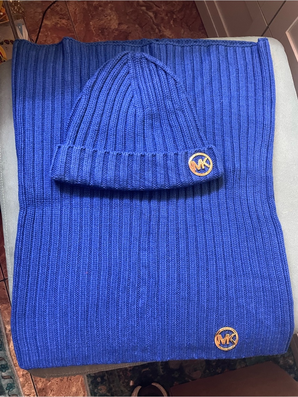 Michael Kors beanie and snood scarf/ neck gaiter